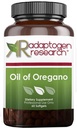 Olie af Oregano Softgels - Oregano Oil Supplement med stærkt koncentreret Carvacrol - Understøtter Intestinal Cleansing - Små piller (60 Softgels) Guld
