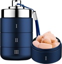 Metal Travel Pill Organizer, Transportable Vandtæt Daily Pill Box, Stor Aluminium Pill Case Container 3 gange en dag Vitamin Organizer, Daily Medicine Organizer for Vitamin, Fish Oil, tillæg
