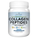 AMANDEAN Collagen Peptider Powder (17.6oz). Grass- Fed hydrolyseret protein supplement. Fremmer sunde joints, hud, hår, negle. Uden smag og let at blande.