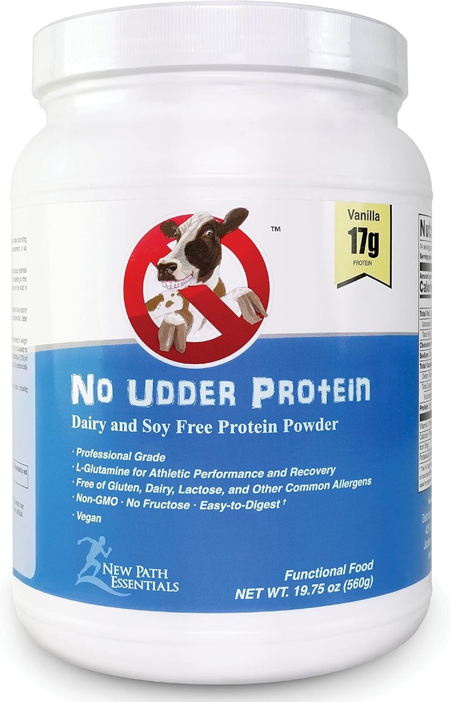 No Udder Protein Dairy Free Vegan Soy Free Protein Powder, Vanilla Delight