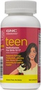 GNC Milepæle Teen Multivitamin til piger 12- 17, 120 Caplets, understøtter energiproduktion og sund hud, ben sundhed og immunitet