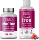 Mother's Promise Liquid Iron & Choline Capsules Bundle