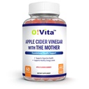 Apple Cider Vincious Gummies med The Mother, Gluten Free, Vegan, Made with Pomagranate, Beet Root, and Vitamin B12 for Energy - 60 non-GMO Apple Flavored Gummies, op til 2-måneders Tilgang