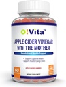 Apple Cider Vincious Gummies med The Mother, Gluten Free, Vegan, Made with Pomagranate, Beet Root, and Vitamin B12 for Energy - 60 non-GMO Apple Flavored Gummies, op til 2-måneders Tilgang