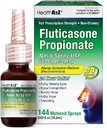 HealthA2Z ® Fluticasone Propionat Nasal Spray < 124; 50 mcg per Spray > 124; 24 timers allergilindring > 124; 144 sprays > 124; 0,62 fl oz. (18,2 ml) (0,62 fl oz. (pakning med 1 stk.)