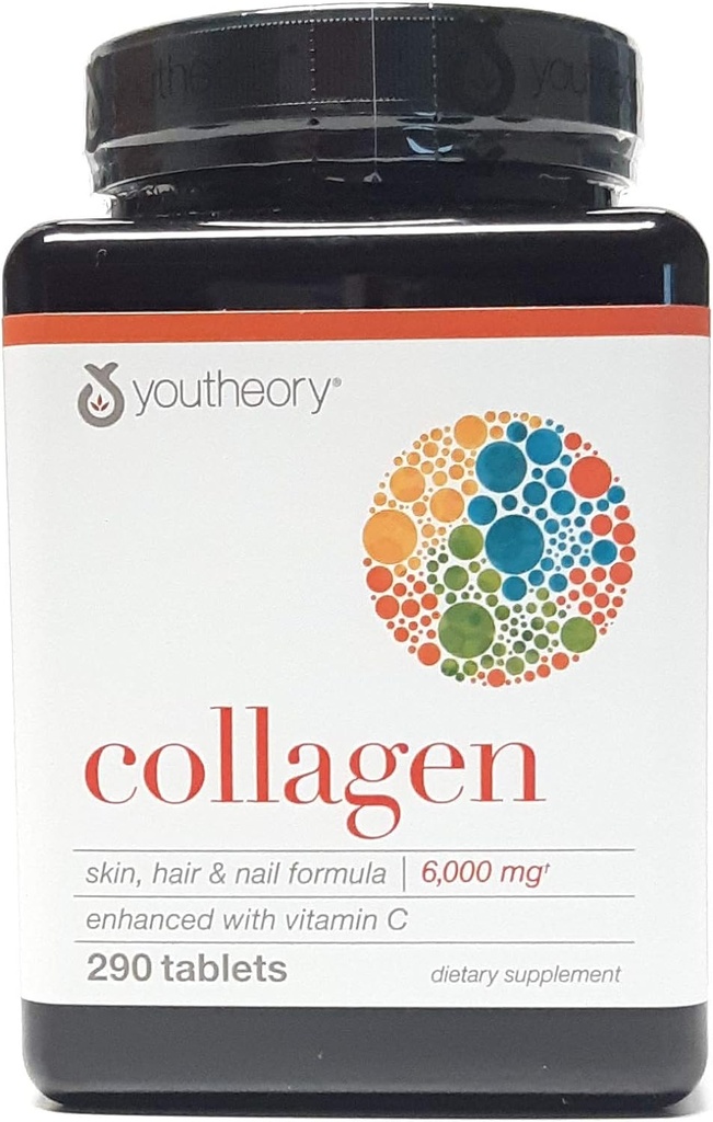 Youtheory Collagen Advanced Formula Type 1,2,3 290 ct (Pack of 3)