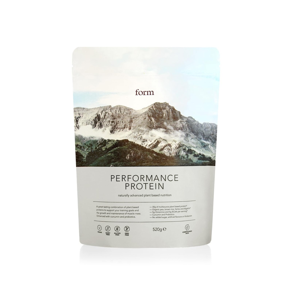 Form Performance Protein - Vegan Protein Powder - 30g Plant Based Protein per Serving, med BCAA og fordøjelsesenzymer. Perfekt post træning. Smager godt med Just Water! (Chokolade Hasselnød)