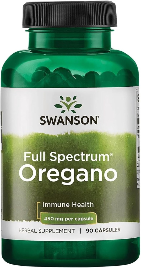Swanson Oregano 450 Milligrams 90 Capsules