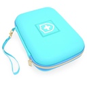 CASEMATIX 8 "Turkis Astma Inhaler sag for Travel Fits Spacer, Mask og tilbehør, Inkluderer kun sag