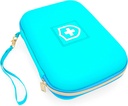 CASEMATIX 8 "Turkis Astma Inhaler sag for Travel Fits Spacer, Mask og tilbehør, Inkluderer kun sag