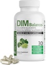 Bronson DIM Balance + calcium D- glucarat, broccoli spirer og vitamin D3 200 MG DIM per kapsel Understøtter østrogen Metabolisme og balancerede Hormonniveauer Non- GMO, 30 Vegetariske kapsler