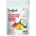 Sunfood Superfood Hydration Fornyelse - kokos vand pulver, elektrolyter pulver med Lemon, Sea Salt & Minerals, Clean Organic Electrolyte Drink Mix - 8 oz Bag