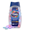 TUMS Ultra Strength Chewable Antacida Tablets for Heartburn Relief og Syre fordøjelsesbesvær Relief, Assorted Berries - 160 Count
