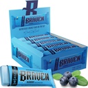 Braven Bar Blueberry Energy Bars (1.59 oz, pakke af 20) - Energitykkere med 5g Protein - On- the- Go Energy Snacks til løb, vandreture og sport - Gluten Free Snacks til Vedvarende Energi Boost