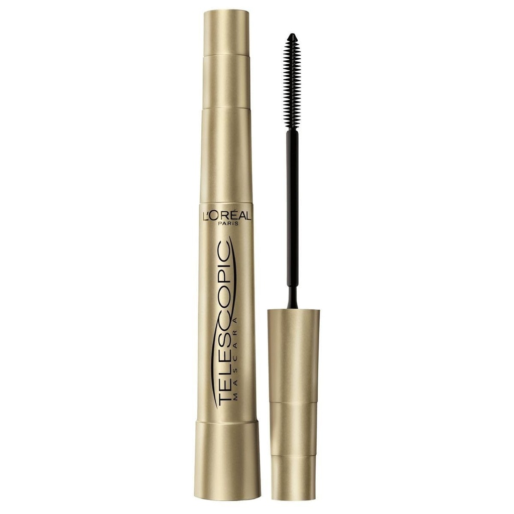 2 x L 'Oreal Paris Teleskopisk Høj Præcision Fleksibel 8ml Mascara - Sort