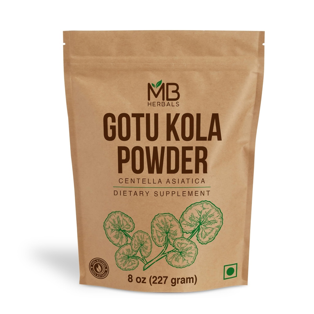 MB Herbals Gotu Kola Powder 8 oz (0, 5 lb / 227 Gram)