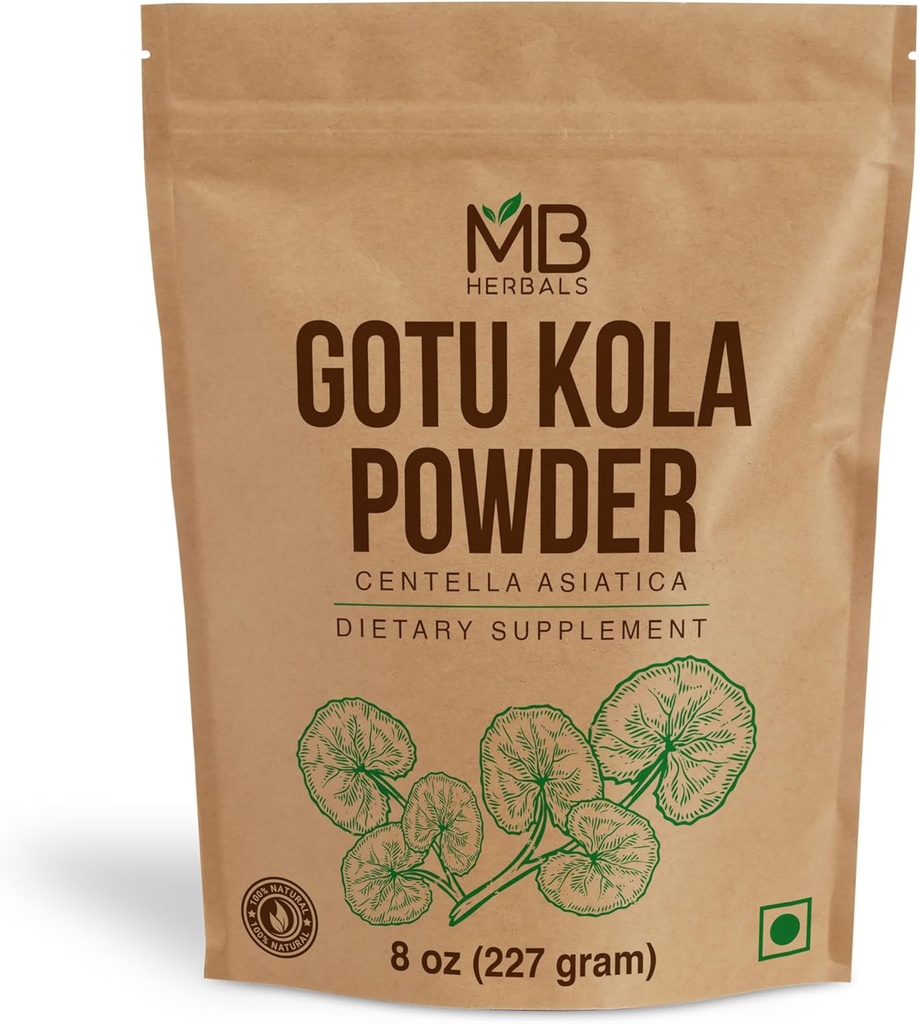 MB Herbals Gotu Kola Powder 8 oz (0, 5 lb / 227 Gram)