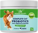 Komplet Cat Probiotika med Prebiotika & Enzymer af Jackson Galaxy - fordøjelsesstøtte, immuntilskud Kosttilskud - Lavet i USA