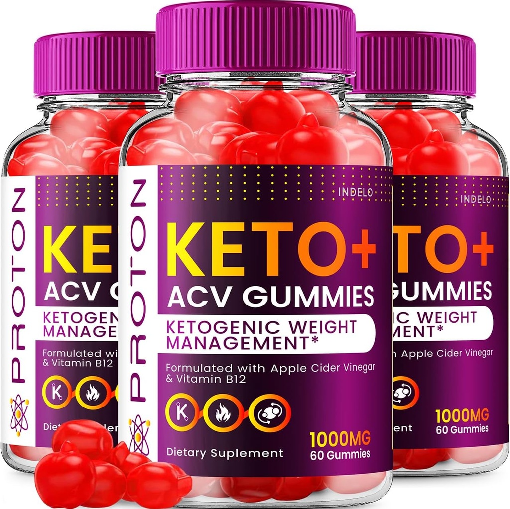 (3 Pack) Proton Keto ACV Gummies Advanced, Proton Keto + ACV Gummies 1000mg, Protein Keto + ACV Apple Cider Vinegar Gummies Anmeldelser, Proton Keto + ACV Vitamin B12 (180 Gummies)