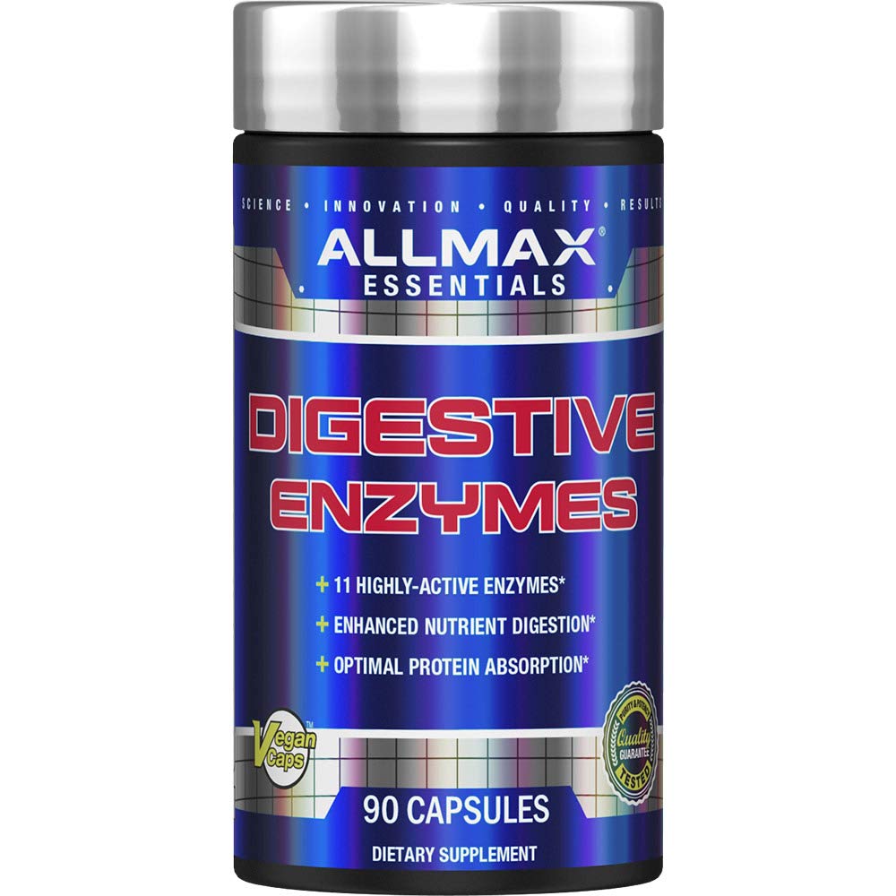 ALLMAX Nutrition fordøjelsesenzymer, 90 Kapsler