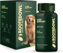 Rooted Owl Leverstøtte til hunde - Naturlig lever sundhed supplement - Mælk tidsel til hunde - Vegetariske kapsler - 60 / ct
