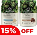 PlantFusion Complete Plant Based Pea Protein Powder Bundle, Non- GMO, Vegan, Dairy Free, Gluten Free, Soy Free, Allergy Free w / fordøjelsesenzymer, Kosttilskud, Vanilla Bean og Chokolade 1 Pound