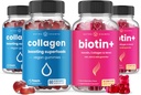 NutraChamps Komplet hår, hud & negle bundle. Biotin, Collagen, Keratin