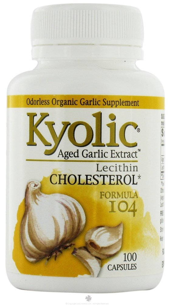 Kyolsk formel 104 Lagret hvidløg Uddrag med Lecithin Capsule - 100 per pakke -- 3