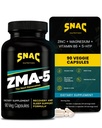 SNAC ZMA- 5 Sleep Support, Promote Muscle Recovery & Growth, Immunity Support, & Restorative Sleep with Zink, Magnesium & 5- HTP, Post Workout, Før Bed ZMA Kosttilskud 90 Veggie Kapsler