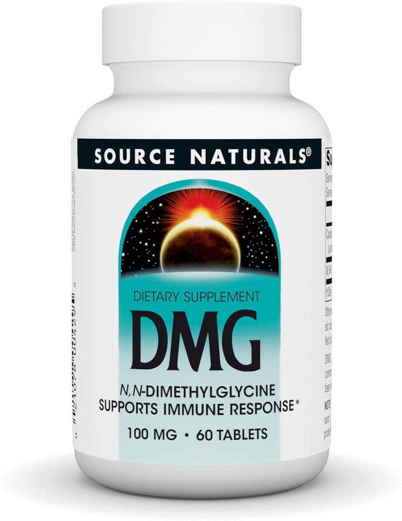 Kilde Naturals DMG 100 mg Kosttilskud, der understøtter immunrespons - 60 tabletter