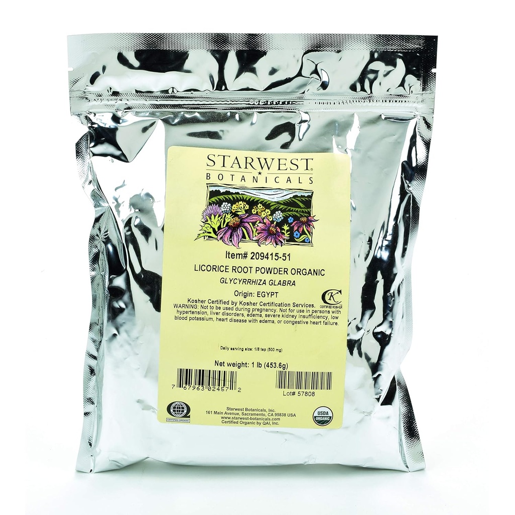 Starwest Botanicals Organic Lakrids Root Powder, 1 Pound