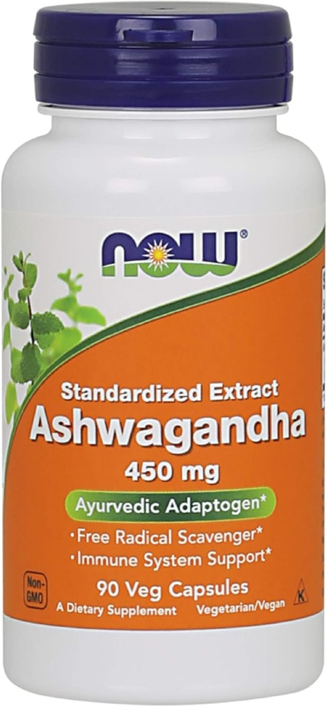 Nu fødevarer Ashwagandha Extract 450 Milligram 90 Veg kapsler (2 - Pack)