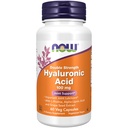 Now Foods Supplements, Hyaluronsyre 100 mg, Double Strength with L- Proline, Alpha Lipoic Acid and Grape Seed Extract, 60 Veg Kapsler