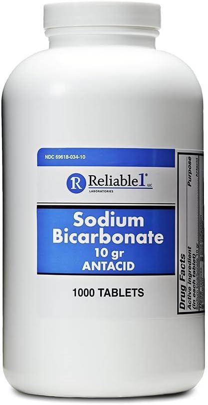 Natriumbikarbonat 650 mg 1000 Antacida tabletter, til lindring af syrefordøjelsesbesvær, hjerterytme, sour Mavesæk & upped Mavesæk