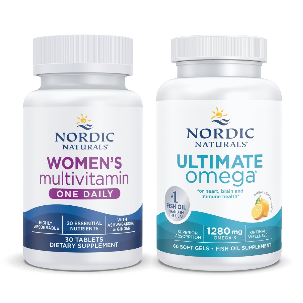 Nordic Naturals Starter Pack - Women 's Multivitamin One Daily, Ultimate Omega