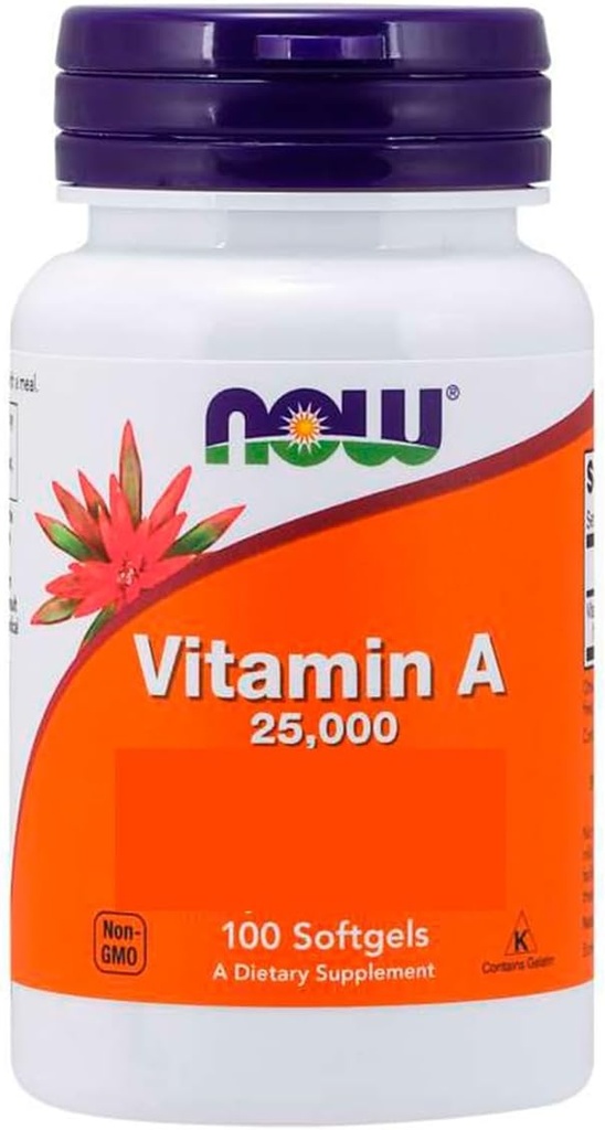 A-vitamin fra Fish Liver Oil, 25000IE, 250 Sgels by Now Foods (pakke med 4)