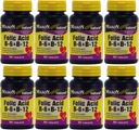 Mason Vitaminer Folinsyre B- 6 & B12 Heart Health Formel 90 tabletter pr. flaske pakning med 8 i alt 720 tabletter