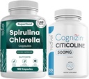 Teaveli Citicolin med Spirulina chlorella kapsler Bundle