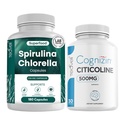 Teaveli Citicoline with Spirulina chlorella Capsules Bundle