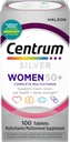 Centrum sølv kvinders Multivitamin til kvinder 50 Plus, Multivitamin / multimineral supplement med vitamin D3, B Vitamin, non-GMO ingredienser, understøtter hukommelse og kognition hos ældre voksne - 100 Ct