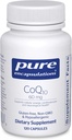 Ren indkapsling CoQ10 60 mg 2 gange 124; Coenzym Q10 tillæg for energi, antioxidanter, hjerne og cellulær sundhed, kognition og cardiovaskulær støtte *