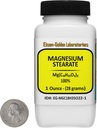 Magnesiumstearat [Mg (C18H35O2) 2] 100% USP Food Grade Powder 1 Oz i en flaske
