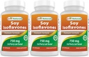 Bedste Naturals Soy Isoflavones 750 mg 120 Kapsler (120 Tæl (pakning med 3))