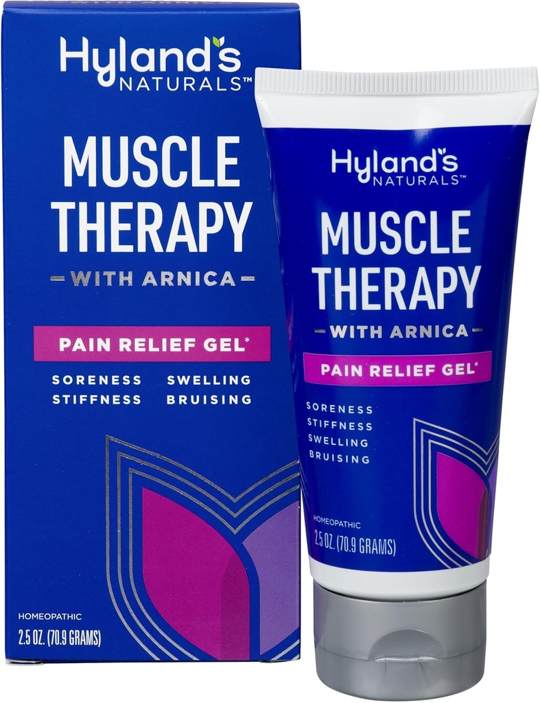 Hyland 's Muskelterapi med Arnica Pain Relief Gel, Bruise Healing Cream, Natural Relief of Pain, Hævelse, Bruising, ømhed og Stifhed, 2.5 Oz