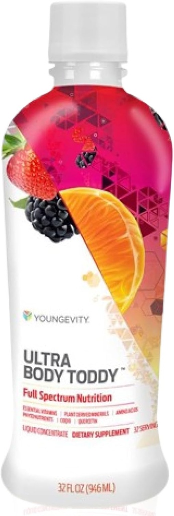 Youngevity Ultra Body Toddy ™ - 100 + Nutrient Mega Multi- Vitamin Mineral supplement til mænd og kvinder - Forbedret absorption - Phytonutrients - Aminosyrer (32 Fl Oz, pakke med 2)