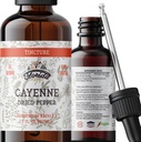 Cayenne Tincture Extract, Organic Cayenne (Capsicum annuum) Tørret peber - vegetabilsk glycerin - ikke-GMO - 2 oz