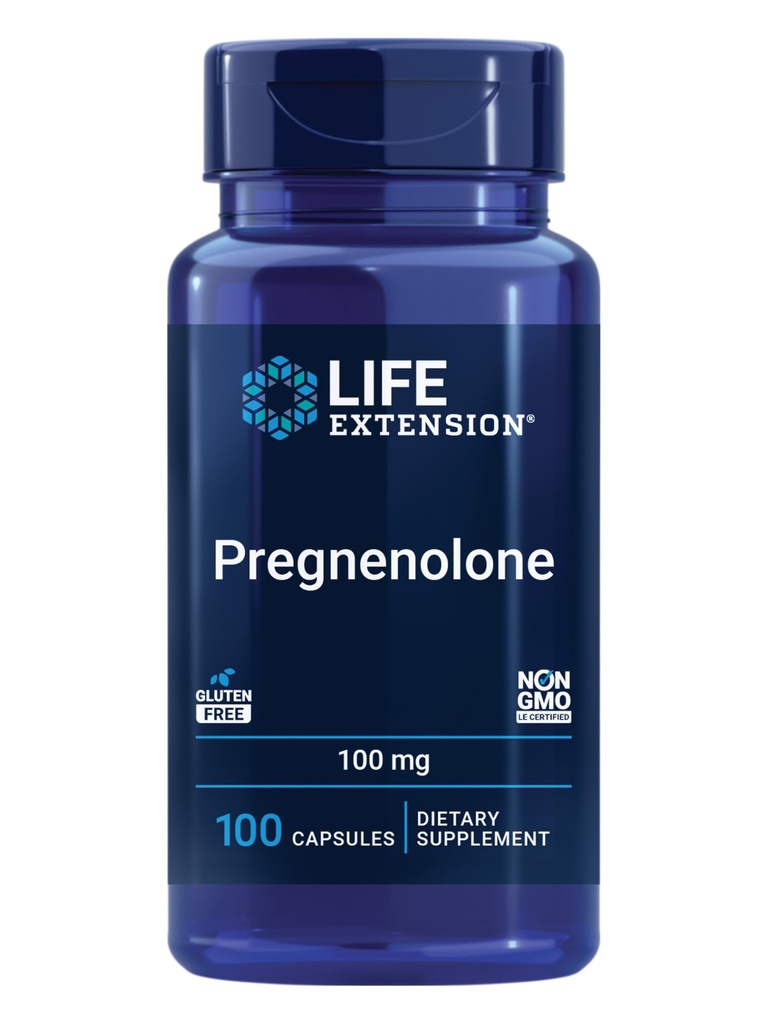 Life Extension Grapencolon - Hormonbalance Supplement for sunde hormon Niveauer, 100 mg - Hormone Balance, Memory, Focus, Kognitiv Sundhed - Glutenfri, Non- GMO, 100 Kapsler