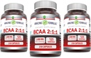 Amazing Formulas BCAA 2: 1: 1 1000 Mg Per Serving Medic124; Kapsler 124; Forgrenede Chain Aminosyrer Supplement 124; Non- GMO Medic124; Gluten- Free Medic124; Lavet i USA (3 Pack, 250 Count)