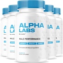 (5 Pack) Alpha Labs, Alpha Labs Kapsler, AlphaLabs, Alfa Labs, Alpha Labs Max Performance, Advanced Formel, Alpha Labs, Alpha Strenght Labs, Alfa Labs Kapsler, 300 Kapsler til 5 Måneder
