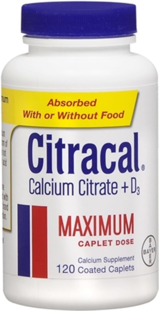 Citracal Maximum Plus D3 Calciumcitrat, 120 Tæl (pakke med 2)